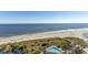 Panoramic beach view with ocean, sand, and shoreline at 100 North Beach Blvd. # 1819, North Myrtle Beach, SC 29582