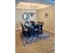 Elegant dining room featuring a chandelier and large table with seating for six at 100 North Beach Blvd. # 1819, North Myrtle Beach, SC 29582