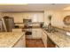 Updated kitchen with granite countertops and stainless steel appliances at 100 North Beach Blvd. # 1819, North Myrtle Beach, SC 29582