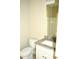 Bathroom with granite countertop, white cabinets and a shower at 110 Hallandale Lane # Left, Murrells Inlet, SC 29576