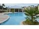 Community pool with lounge chairs and cabana at 110 Hallandale Lane # Left, Murrells Inlet, SC 29576