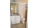 Bathroom with granite vanity and shower at 110 Hallandale Lane # Right, Murrells Inlet, SC 29576