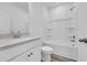 Bathroom features a vanity and shower-tub combo at 385 Sun Colony Blvd., Longs, SC 29568
