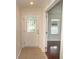 Welcoming entryway featuring decorative glass door and tiled floor, leading to the living area at 340 Walden Lake Rd., Conway, SC 29526