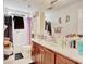 Bathroom with ample counter space, vanity, and shower/tub combo at 719 American Beech St., Loris, SC 29569