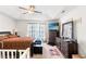 Serene bedroom with a ceiling fan, a dresser and a calm ambiance at 719 American Beech St., Loris, SC 29569