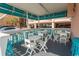 Inviting outdoor patio seating with ocean views, ideal for relaxing at 202 70Th Ave. N # 104, Myrtle Beach, SC 29572