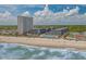Aerial view of resort with beach and ocean at 5905 South Kings Hwy. # A450, Myrtle Beach, SC 29575