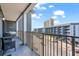 Private balcony overlooking parking lot and ocean view at 5905 South Kings Hwy. # A450, Myrtle Beach, SC 29575