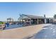 Oceanfront deck with tables and chairs, near the beach at 5905 South Kings Hwy. # A450, Myrtle Beach, SC 29575