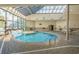 Indoor heated pool with skylights at 5905 South Kings Hwy. # A450, Myrtle Beach, SC 29575
