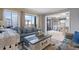 Open living room with view of dining area and kitchen at 5905 South Kings Hwy. # A450, Myrtle Beach, SC 29575