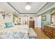 Spacious main bedroom with hardwood floors, neutral walls, and ample natural light at 1296 Foxtail Dr., Longs, SC 29568