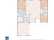 This floor plan shows the home's layout, including a garage, primary bedroom, kitchen, and multiple bedrooms at 205 Waterfall Circle, Little River, SC 29566