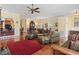 Open-concept living area with hardwood floors, comfortable seating, and a dining area at 5407 N Ocean Blvd., Myrtle Beach, SC 29577
