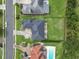 An aerial view showcasing the home's roof and the surrounding neighborhood at 9048 Abingdon Dr., Myrtle Beach, SC 29579