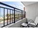 Balcony with seating overlooking the beach and ocean, perfect for relaxing and enjoying the view at 1501 S Ocean Blvd. # 240, Myrtle Beach, SC 29577