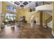 Bright, open great room with soaring ceilings and grand staircase at 1549 Serena Dr., Myrtle Beach, SC 29579