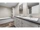 Double vanity bathroom with a soaking tub and separate shower at 215 Eva Dr., Loris, SC 29569