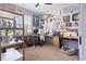 Office space featuring lavender walls and carpeted floors at 149 Harmony Ln., Myrtle Beach, SC 29588