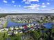 An aerial view of a neighborhood that features homes on the water at 5032 Cambria Ct., Little River, SC 29566