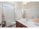 Bathroom featuring a vanity and shower-tub combination with neutral wall color at 621 Elgin Ct., Myrtle Beach, SC 29579
