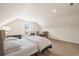A bright bedroom with a vaulted ceiling and a large window to allow for plenty of natural light at 621 Elgin Ct., Myrtle Beach, SC 29579
