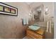 Stylish half bath featuring a vessel sink and decorative mirror at 1562 Hawthorn Dr., Pawleys Island, SC 29585