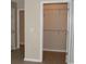 Spacious walk-in closet with built-in shelving for organized storage, easily accessible from the main room at 3762 Citation Way # 1016, Myrtle Beach, SC 29577