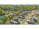 Aerial view of a house and neighborhood with a focus on the property location at 1054 Graybill Lane, North Myrtle Beach, SC 29582