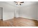 Bedroom featuring wood-look flooring, neutral walls, and bright white trim at 2612 Old Charleston Rd., Georgetown, SC 29440
