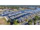 Aerial view of waterfront property with marina and condo buildings at 4633 Lightkeepers Way # 5-J, Little River, SC 29566
