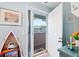 Bright condo entryway with coat closet and balcony view at 4633 Lightkeepers Way # 5-J, Little River, SC 29566
