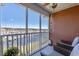 Relaxing screened balcony overlooking marina with water views at 4633 Lightkeepers Way # 5-J, Little River, SC 29566