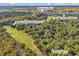 Aerial view of 89 Gleneagle Ln. near the Heritage Plantation Golf Course, Heritage Plantation Marina and the Waccamaw River at 89 Gleneagle Ln., Pawleys Island, SC 29585