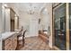 Luxurious bathroom with a soaking tub, walk-in shower, and dual vanity sinks at 89 Gleneagle Ln., Pawleys Island, SC 29585