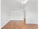 Bright bedroom with hardwood floors and double door closet at 117 Butkus Dr. # 3, Myrtle Beach, SC 29588