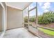 Private screened porch overlooking backyard at 117 Butkus Dr. # 3, Myrtle Beach, SC 29588