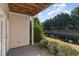 Private patio with outdoor space and views of the canal and surrounding greenery at 2073 Silver Crest Dr. # 4 D, Myrtle Beach, SC 29579
