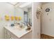 Bathroom with a large vanity and a decorative mirror at 2807 Graham Rd., Conway, SC 29526
