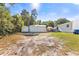 Spacious backyard with detached garage and storage shed at 1412 Hemingway St., Myrtle Beach, SC 29577