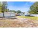 Large backyard with detached garage and gazebo at 1412 Hemingway St., Myrtle Beach, SC 29577