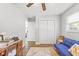 Cozy bedroom with a built-in closet and a comfortable sofa at 1412 Hemingway St., Myrtle Beach, SC 29577