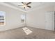 Main bedroom with ceiling fan, carpet, and neutral walls at 315 Hayloft Circle, Conway, SC 29526