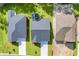 An aerial view of three homes with lush green yards and well-maintained roofs at 389 Sun Colony Blvd., Longs, SC 29568