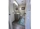 Half bathroom with modern vanity, updated fixtures, and neutral color palette at 1101 Possum Trot Rd. # B302, North Myrtle Beach, SC 29582