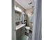 Half bathroom with modern vanity, updated fixtures, and neutral color palette at 1101 Possum Trot Rd. # B302, North Myrtle Beach, SC 29582
