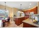 Spacious eat-in kitchen featuring an island, granite countertops, and stainless steel appliances at 237 Cloverleaf Dr., Longs, SC 29568
