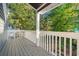 Private balcony overlooking a lush green backyard at 508 21St Ave. N, North Myrtle Beach, SC 29582