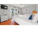 Bedroom with two twin beds, ceiling fan, and access to balcony at 508 21St Ave. N, North Myrtle Beach, SC 29582